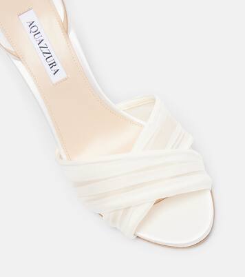 Voile 85 satin slingback sandals | Aquazzura