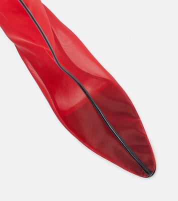 Drawing A Blank 85 mesh knee-high boots | Herbert Levine