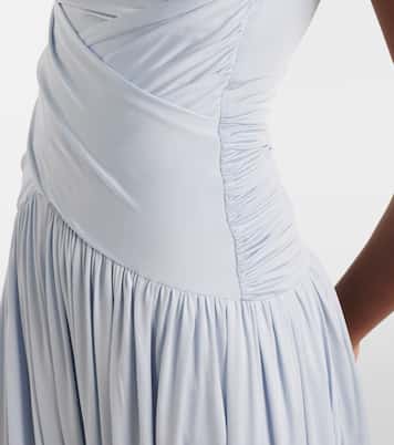 Draped midi dress | Self-Portrait