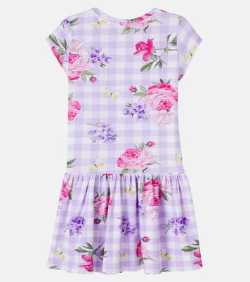 Vestido de jersey en mezcla de algodón | Monnalisa