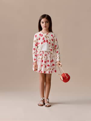 Cardigan Feli en coton imprimé | Bonpoint