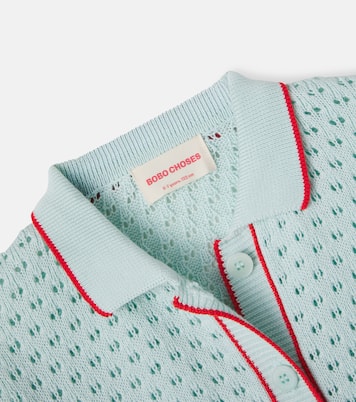 Pointelle cotton cardigan | Bobo Choses