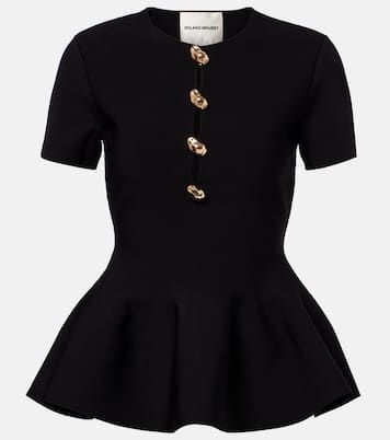Top adornado con peplum | Roland Mouret