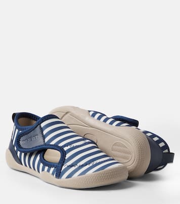 Shawn striped slip-on shoes | Wheat