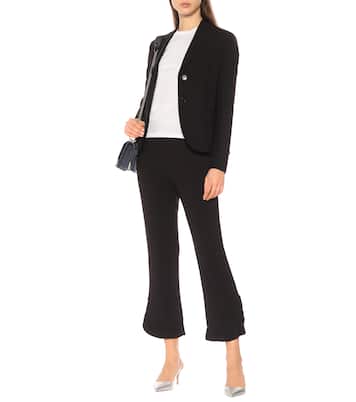 Cropped-Hose aus Crêpe | Prada