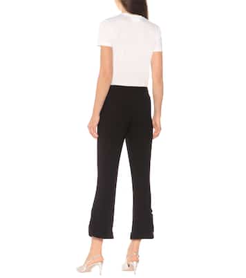 Cropped-Hose aus Crêpe | Prada