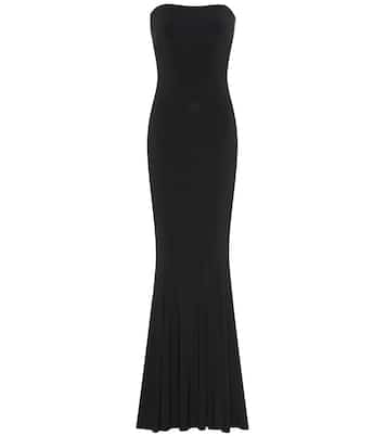 Fishtail strapless jersey gown | Norma Kamali