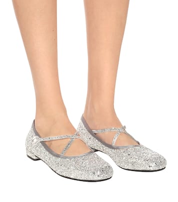 Ballerine con glitter | Miu Miu