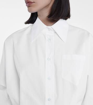 Cropped-Bluse aus Baumwolle | Prada