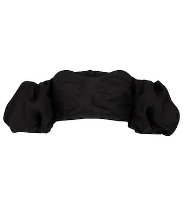 Jentia off-shoulder ramie crop top | Isabel Marant