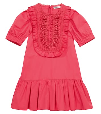 Cotton poplin dress | Self-Portrait Kids