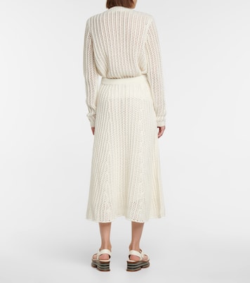 Falda midi de cachemira con punto trenzado Pablo | Gabriela Hearst