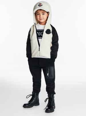 Logo intarsia wool knit sweater | Moncler Enfant