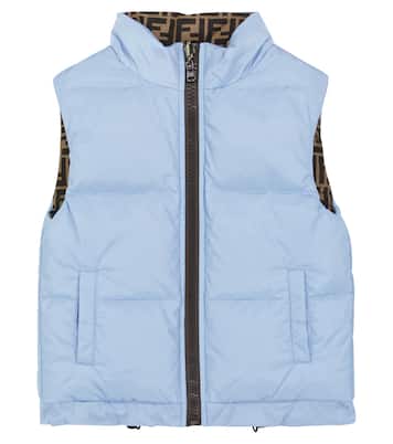 Wendbare Weste FF aus Shell | Fendi Kids