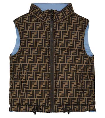 Wendbare Weste FF aus Shell | Fendi Kids