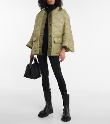 Teddy oversized quilted jacket | The Frankie Shop