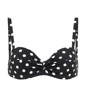 Basics polka-dot bikini top | Karla Colletto