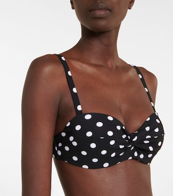Basics polka-dot bikini top | Karla Colletto