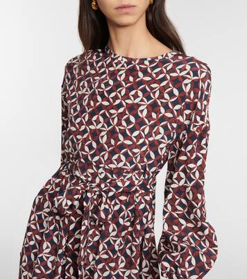 Vestido midi Faenza de seda estampado | 'S Max Mara