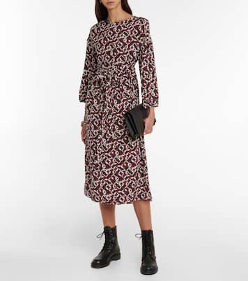 Vestido midi Faenza de seda estampado | 'S Max Mara