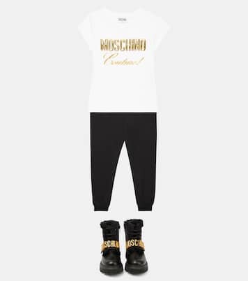 T-Shirt aus einem Baumwollgemisch | Moschino Kids