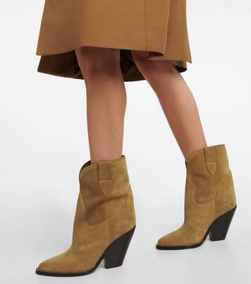 Leyane suede mid-calf cowboy boots | Isabel Marant