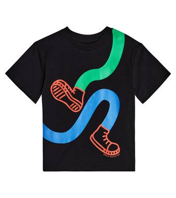 Camiseta en jersey de algodón estampada | Stella McCartney Kids