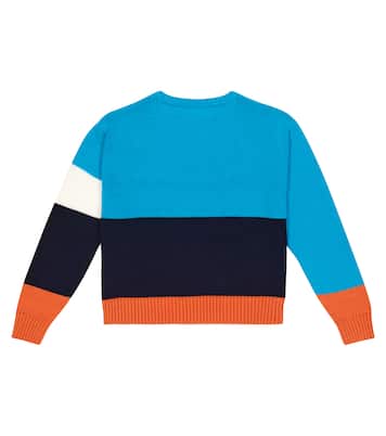 Jersey de algodón con colorblock y logo | Off-White Kids