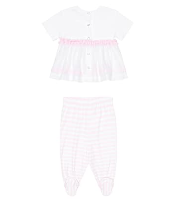 Baby - Abito e pantaloni in cotone | Monnalisa