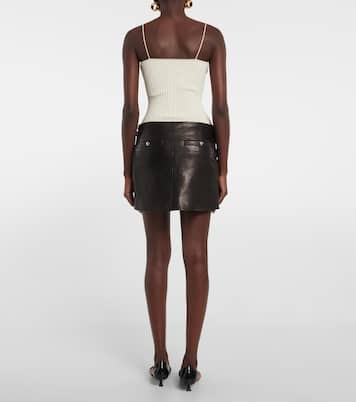 Minigonna Otis in pelle | Khaite