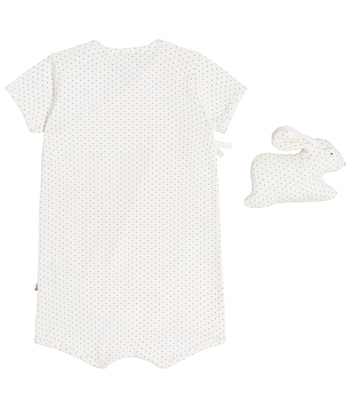 Bebé - set Cado de mono y babero de algodón | Bonpoint