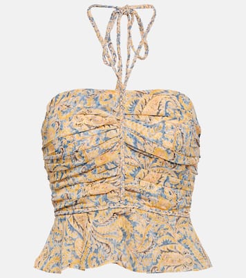 Paisley halter-neck silk top | Veronica Beard