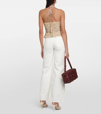 Paisley halter-neck silk top | Veronica Beard