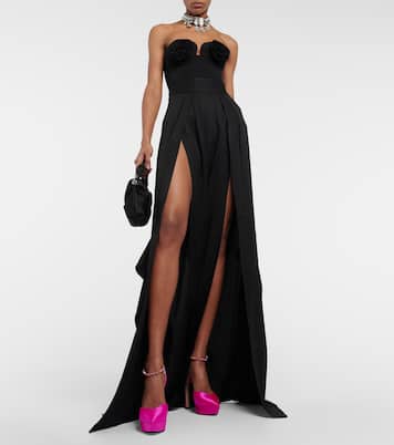 Saeda 125 embellished satin platform pumps | Jimmy Choo