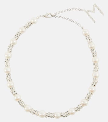 Embellished necklace with rose quartz | Magda Butrym