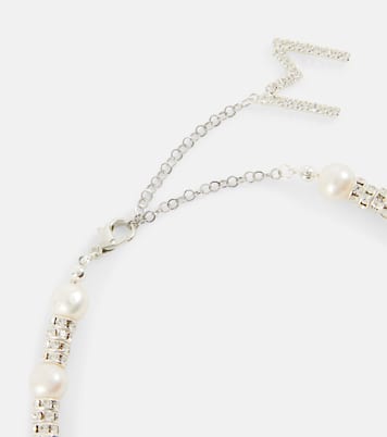 Embellished necklace with rose quartz | Magda Butrym