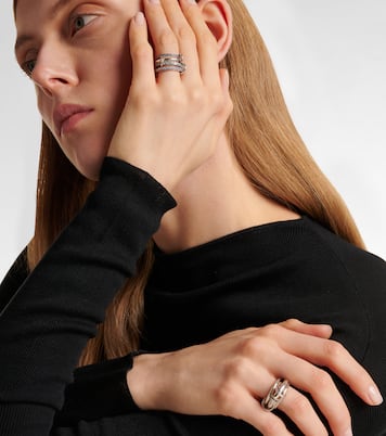 Anello Iris in argento sterling con zaffiri, acquamarina e tanzanite | Spinelli Kilcollin