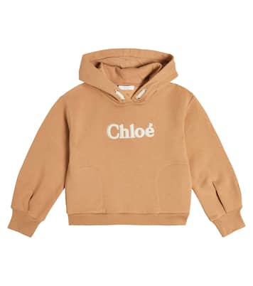 Sudadera con capucha de algodón con logo | Chloé Kids