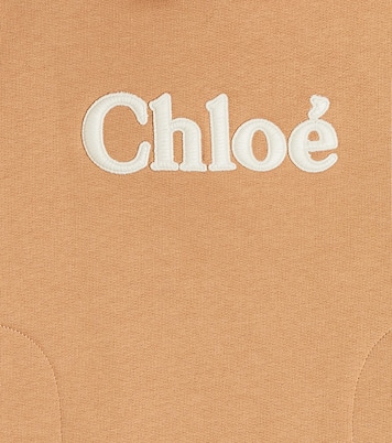 Sudadera con capucha de algodón con logo | Chloé Kids