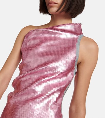 One-shoulder sequined gown | Rick Owens