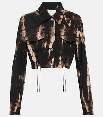 Tie-dye cropped denim jacket | Dion Lee