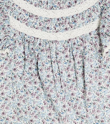 Top Janipa en coton et dentelle à fleurs | Louise Misha