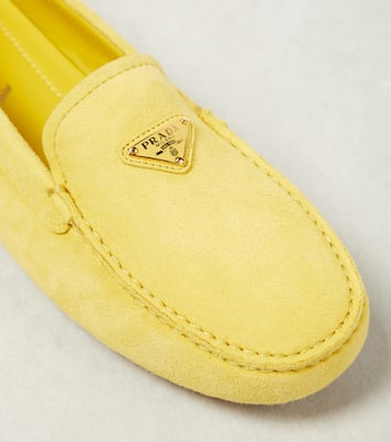 Mokassins aus Veloursleder | Prada