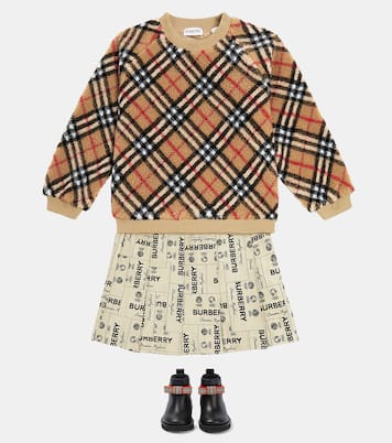 Burberry Check fleece sweatshirt | Burberry Kids