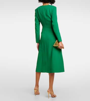 Robe midi Elta en crêpe | Emilia Wickstead
