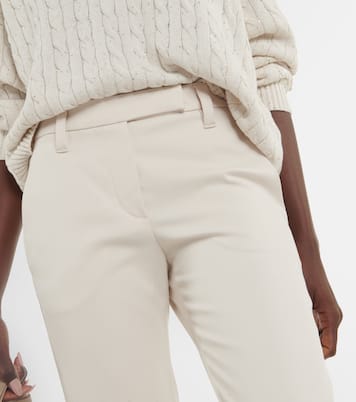 Pantalones chinos de mezcla de algodón | Brunello Cucinelli