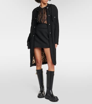 Minifalda de tweed de mezcla de lana | Dolce&Gabbana