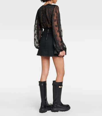 Minifalda de tweed de mezcla de lana | Dolce&Gabbana