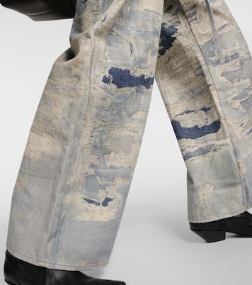 Repair mid-rise wide-leg jeans | Acne Studios