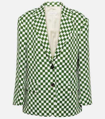Blazer monopetto a quadri | Dries Van Noten